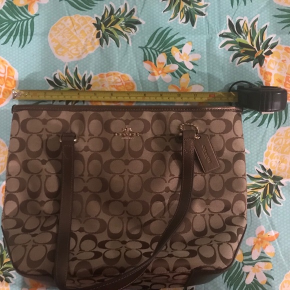 Coach Signature Mini City Zip Tote - Picture 7 of 8